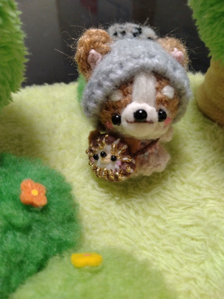Artista☆ Juguete de peluche hecho a mano de Chihuahua Amigurumi ■ Pochette de erizo, juguete, juego, peluche, Amigurumis