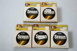 ① STREN ストレーン 6lb 2号 8lb 3号 100yrd 91m 5個 セット