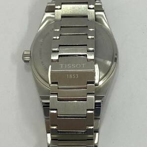 TISSOT ティソ PRX ピーアールエックス シルバー文字盤 クォーツ メンズ 腕時計 T137210 美品 稼働 箱 余りコマ付きの画像6