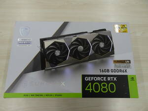 【美品】MSI Geforce RTX 4080 16GB SUPRIM X グラフィックボード