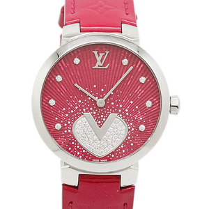 Louis Vuitton Louis Vuitton Tambour Cool v MM Ladies Watch Quartz Q1G090 настоящий популярный бренд женский день памяти