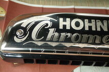 18-66 HOHNER Chrometta12 ホーナー　クロマチック　クロメッタ12　ハーモニカ　美品_画像4