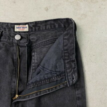 90年代 USA製 GUESS JEANS ゲスジーンズ ブラックデニムパンツ メンズW31_画像4