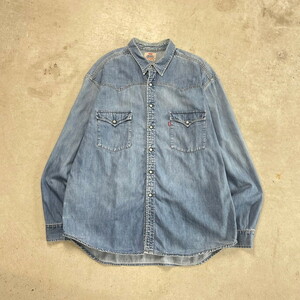 90年代 Levi's リーバイス 長袖 デニムシャツ メンズ2XL