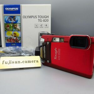 美品 olympus オリンパス Tough TG-820 防水・耐衝撃・防塵デジタルカメラ レッド -KIT 229006