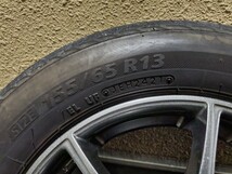 ZACK 13インチアルミホイール 4J タイヤ付 ブリヂストン ネクストリー 155/65R13 21年製24週 車検用、練習用などに _画像4