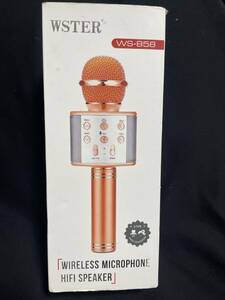 中古 カラオケマイク WSTER WS-858 WIRELESS MICROPHONE HIFI SPEAKER