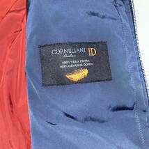 最上級！未使用に近い！CORNELIANI ID コルネリアーニ レザー切替 ダウンベスト ネイビー 48 / zegna ゼニア loro piana ロロピアーナ_画像7