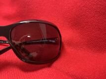 極美品★GACKT同型同色★PRADA サングラス SPR14G ブラック プラダ vartix原型 黒　メガネフレーム (２２)_画像8