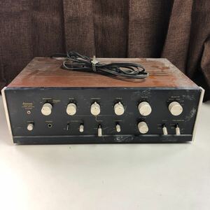 プリメインアンプ サンスイ SANSUI アンプ ステレオ　ステレオアンプ　AU-666 solid state 山水 ジャンク品　部品取り　W-0304-04