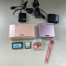 Nintendo DS 任天堂 ゲームボーイアドバンスSP ニンテンドーDS ゲームボーイアドバンス 充電器　カセット　どう森　ハム太郎　W-0319-06_画像1