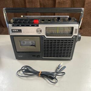 AIWA アイワ　TPR-635 ラジカセ FM AM ラジオ　カセット　デッキ　レコーダー　昭和レトロ ジャンク品