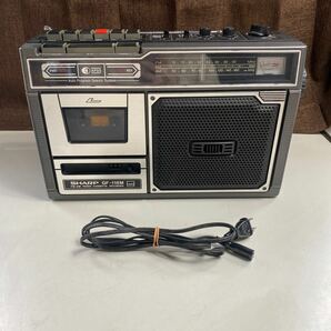 SHARP シャープ GF118M ラジオ付テープレコーダー FM AM ラジオ カセット デッキ レコーダー ジャンク品の画像1