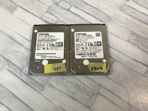 2.5インチ 1TB TOSHIBA MQ01ABD100 787時間　3724時間　2個セット