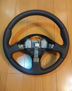 希少 新車外し L880K コペン ダイハツ 純正 ステアリング ハンドル モモ momo op 革巻き レザー 黒革 アルティメイトエディション