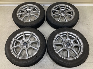 LVF 14インチ 4.5J +45 PCD100 4H ICE ESPORTE 155/65R14 4本 N-BOX タント スペーシア 等 (C1510)