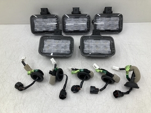 5個セット 新車外し 後期 ハイゼットトラック 純正 LED 作業灯 ワークランプ ハーネス付 前期もカプラーオン S500P S510P 軽トラック