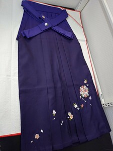 YA5181 和装　レトロ　刺繍す　袴　はかま　行灯袴　紐下99㎝　ポリエステル　卒業式　謝恩会　パーティー　コスプレ