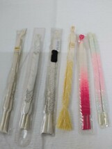 YA5186　和装小物　可愛い　羽織紐　紐　30組セット　絹　リメイク素材　材料　ストラップ　未使用品_画像2