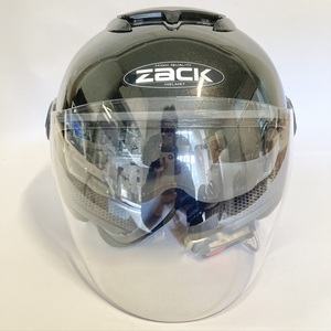 TNK工業 ZACK ジェットヘルメット ZJ-3 ブラック LH インナーバイザー フリーサイズ