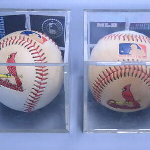 あ//A7194 Cardinals MLB 野球ボール(ケース入り)2個/野球 日本選手 サイン入り野球ボール6個/その他1個  合計9個の画像2
