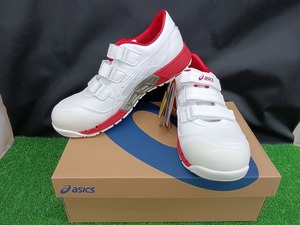 未使用品 ASICS アシックス ウィンジョブ CP305 AC ホワイト×ホワイト 26.0cm 安全靴
