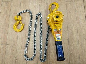 中古品 KITO キトー レバーブロック 揚程 1.5m 0.8t LB008【1】