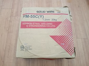 【箱状態不良】未使用品 日鉄溶接工業 ソリッドワイヤ 1.2mm 20kg YM-55C(Y) 【3】