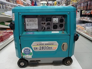 【埼玉Prefecture蓮田市◆引取限定】ジャンク品 中古 デンヨー Denyo 2.8kVA engine発電機 インバーター制御 超低騒音type GA-2800ES-IV