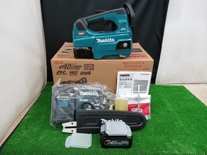 未使用品 makita マキタ 40Vmax 2.5Ah 250mm 充電式 チェンソー MUC002GRDX バッテリー2個 充電器付