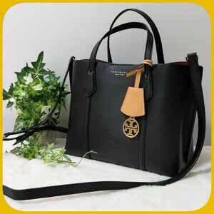 美品 TORY BURCH 現行 ペリー 2way ハンド ショルダー バッグ