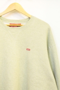 【中古】 Supreme メンズ スウェット L 23AW 23FW Small Box Crewneck ヘザーミント