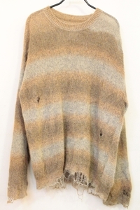 【中古】 メンズニット セーター 1 FACCIES/22AW/GRANDATION DAMAGE KNIT/ニット セーター/1