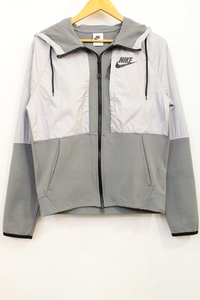 【中古】 NIKE メンズブルゾン S NIKE/ウィンターフリースフルジップフーディ/S/ライトグレー