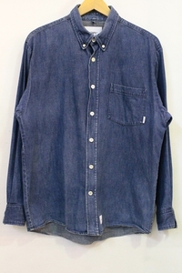 【中古】 WTAPS メンズ長袖シャツ 3 WTAPS/18SS/KULTUR LS SHIRT/3/インディゴブルー 藍