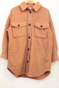 【中古】 レディースショートトレンチコート SNIDEL/19AW/ウールシャツジャケット/0/PNK