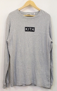 【中古】 KITH メンズロンT S KITH/ロンT/S/ライトグレー