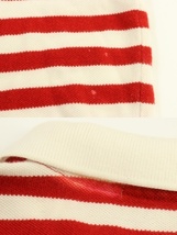 【中古】Polo by Ralph Lauren メンズポロシャツ 36 ポロシャツ Polo by Ralph Lauren 36 白 ホワイト 赤 レッド ボーダー 刺繍 ロゴ_画像5