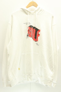 【中古】GOLFWANG メンズパーカー XL Love Hurts Hoodie GOLFWANG XL 白 ホワイト プリント ロゴ