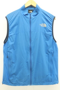 【中古】THE NORTH FACE メンズベスト ジレ M SWALLOWTAIL VEST THE NORTH FACE M 青 ブルー プリント ロゴ