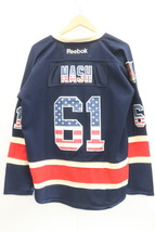 【中古】Reebok メンズカットソー M NHL New York Rangers ゲームシャツ Reebok M 紺 ネイビー ワッペン_画像2
