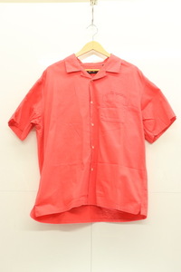 【中古】X-LARGE メンズ半袖シャツ XL OG OPEN COLLAR SHIRT S S X-LARGE XL 赤 レッド 刺繍 ロゴ