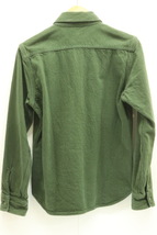 【中古】JELADO メンズネルシャツ 15 ネルシャツ JELADO 15 緑 グリーン 無地_画像2