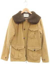 【中古】KEATON CHASE メンズブルゾン M KEATON CHASE CORDURO DONKEY JACKET M BRW×BEI コーデュロイ