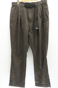 【中古】nonnative パンツ 1 ALPINIST EASY PANTS nonnative 1 茶 ブラウン チェック