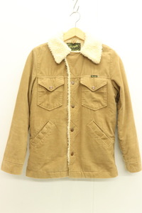 【中古】Wrangler メンズジャケット XS ボアランチコート Wrangler XS ベージュ 肌色 コーデュロイ ボア