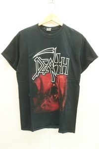 【中古】 GILDAN メンズTシャツ M DEATH Tシャツ GILDAN M 黒 ブラック プリント