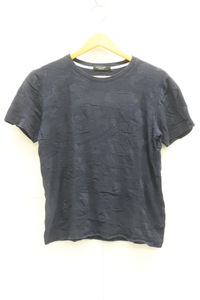 【中古】BLACK LABEL CRESTBRIDGE メンズTシャツ 2 Tシャツ BLACK LABEL CRESTBRIDGE 2 紺 ネイビー