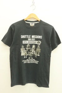 【中古】PHERROW'S メンズTシャツ 40 SHUTTLE MISSIONS Tシャツ PHERROW'S 40 紺 ネイビー