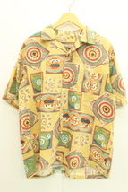 【中古】 Reyn Spooner メンズアロハシャツ XL アロハシャツ Reyn Spooner XL ベージュ 肌色 総柄_画像1